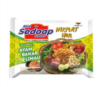 Sedaap Mie Mie Instant Goreng Ayam Bakar Limau